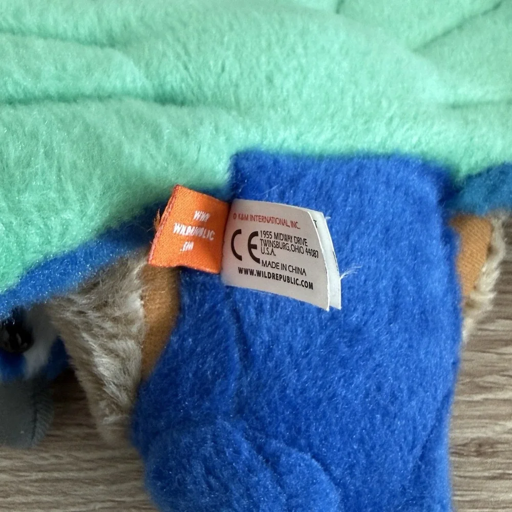 Wild Republic Peacock Plush Stuffed Animal 2020 Blue Green Soft Toy 12
